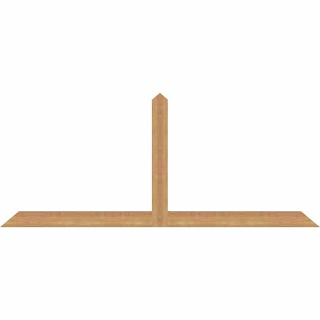 Ekena Millwork Portland Timber Gable Bracket, Western Red Cedar, 72"W x 30"H x 1 1/2"D x 3 1/2"F, 10/12 Pitch GBW072X30X0204POR00SWR